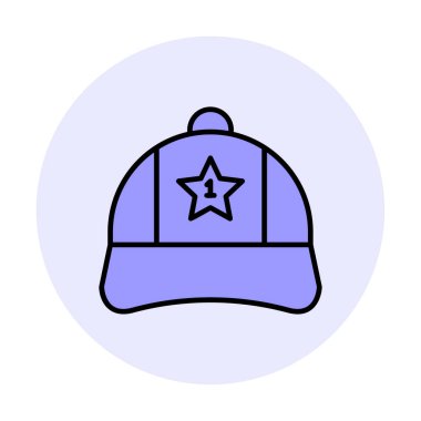 Bir numaralı simge ile kapağın vektör illüstrasyonu 