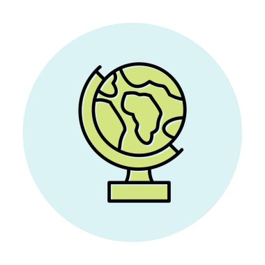 Dünya küre vektör çizimi tasarımı