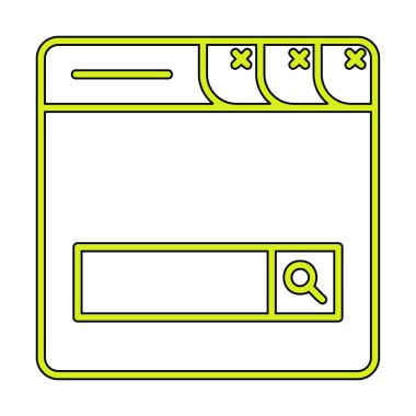 Basit Düz Arama Çubuğu vektör illüstrasyon tasarımı