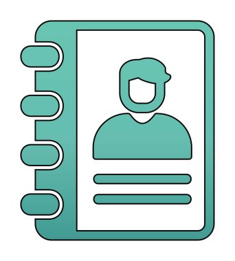 kitap simgesini başvurun, illüstrasyon vektör 