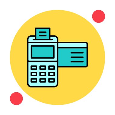 Kredi Kartı Makinesinin vektör çizimi