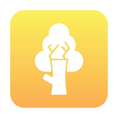 ağaç web simge vektör çizim