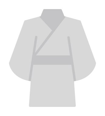 Japon kimono taslak ikonu. doğrusal tasarım. 