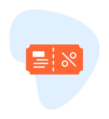 Hediye çeki web simgesi, vektör illüstrasyonu 