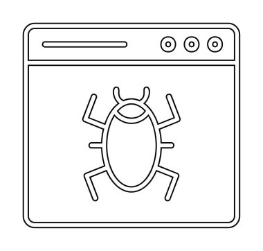 Yasak web sitesi vektör simgesi 