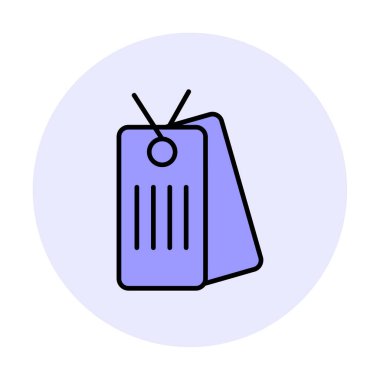 Köpek etiketi vektör simgesi, vektör illüstrasyonu