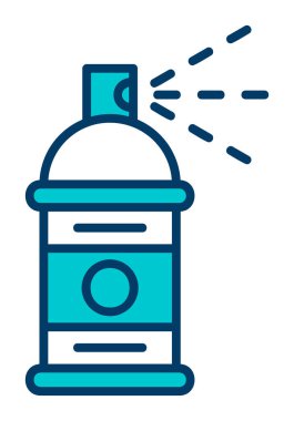 Boya spreyi ikon vektör illüstrasyon tasarımı