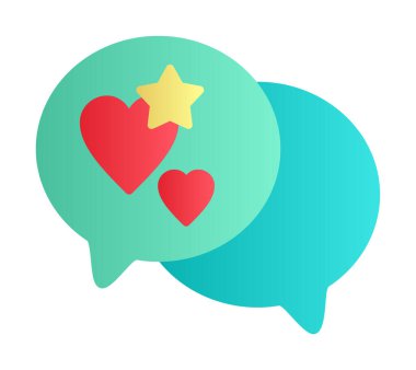 Basit konuşma balonu simgesi, vektör illüstrasyonu