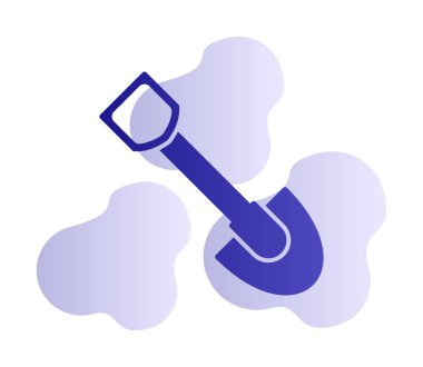 Web simge vektör çizim kürek 