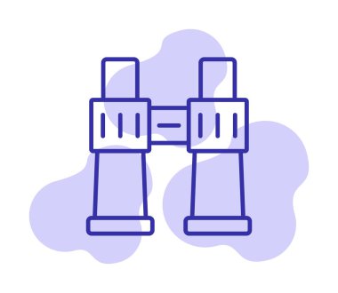 binoküler ikon vektör çizimi