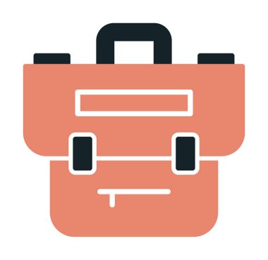 Portföy düz vektör simgesi