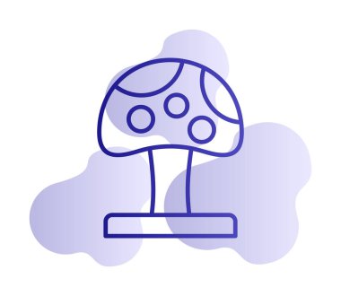 Mushroom icon, vector illustration simple design