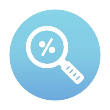 İndirimli Arama ikonu vektör illüstrasyonu