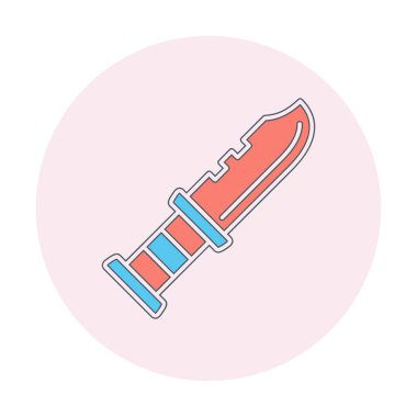 askeri bıçak ikonu vektör illüstrasyon sembolü tasarımı