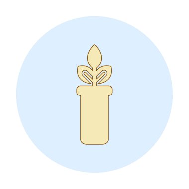 bir test tüpünde bitki, gmo konsepti, vektör illüstrasyonu  