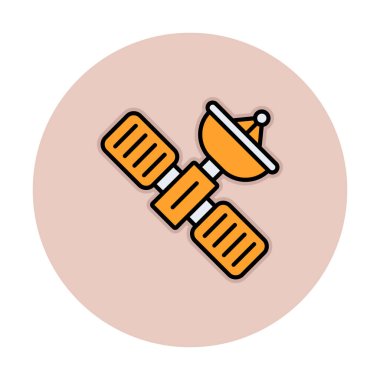 Uydu vektör çizimi, simge ögesi biçimi                     