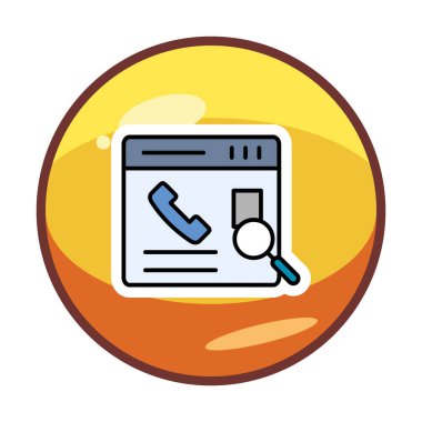 Kişinin vektör çizimi Modern simgeyi ara                            