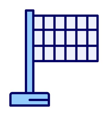 bayrak simgesi, vektör illüstrasyonu basit tasarım