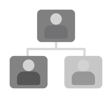 Basit ağ simgesi, vektör illüstrasyonu