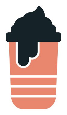 Sıcak çikolata, vektör illüstrasyon tasarımı 