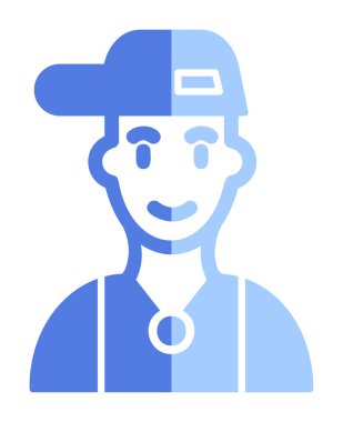 Rapçi. Web simgesi basit illüstrasyon