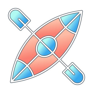 Basit Kano Teknesi simgesi, vektör illüstrasyonu