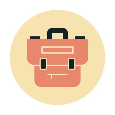 Portföy düz vektör simgesi