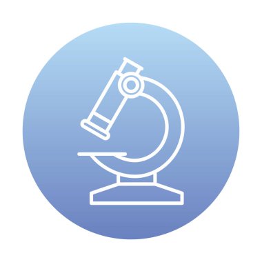 Basit mikroskop vektör çizimi