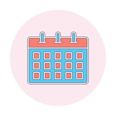 Takvim web simge vektör çizim