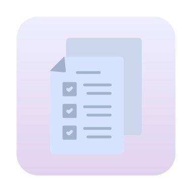 Sınav simgesi vektör illüstrasyonu 