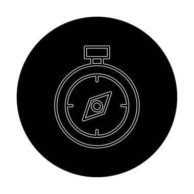 pusula ikon vektör illüstrasyon tasarımı