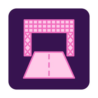 Racetrack simgesi vektör çizimi