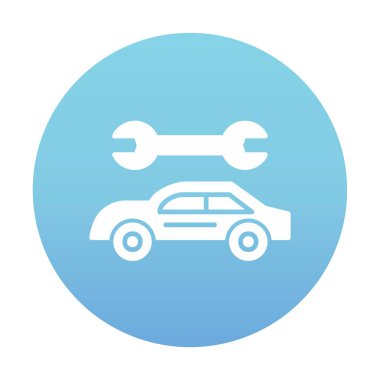 araba tamir ikonu vektör illüstrasyonu