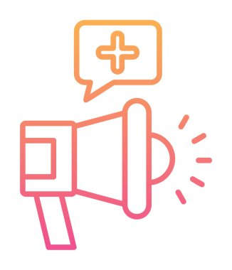 Basit Pazarlama Kampanyası simgesi, vektör illüstrasyonu