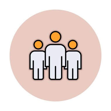 grup insan düz biçim vektör çizimi 