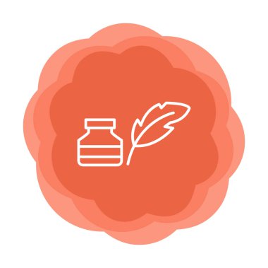 Quill ve Ink vektör simgesi