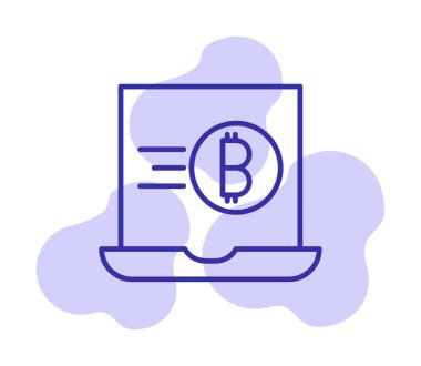 dizüstü bilgisayar simgesi, vektör illüstrasyonu basit tasarım