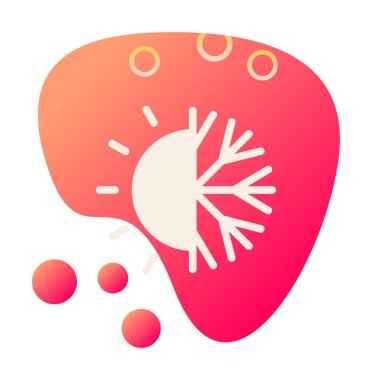 Hava durumu simgesi, vektör illüstrasyonu 