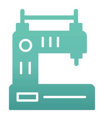 Basit Dikiş Makinesi web vektör simgesi