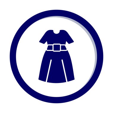 elbise web simgesi, vektör illüstrasyonu