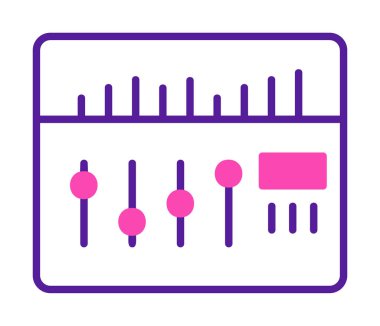 Modern Ses Karıştırıcı simgesinin vektör çizimi              
