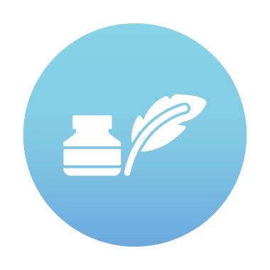 Quill ve Ink vektör simgesi