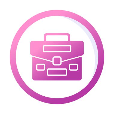 Portföy düz vektör simgesi