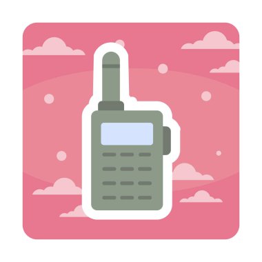 walkie talkie modern ikon vektör çizimi                                