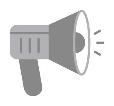 megafon ikonu. Hoparlör vektör illüstrasyonu. düz dizayn