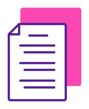 belgelerin vektör çizimi simgesi  