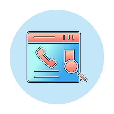 Kişinin vektör çizimi Modern simgeyi ara                            