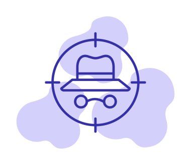 hedef simge, vektör illüstrasyonu basit tasarım