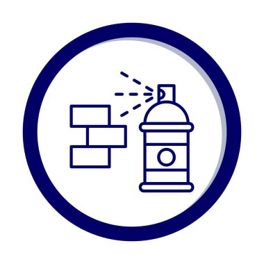 Graffiti web simgesi, vektör illüstrasyonu 