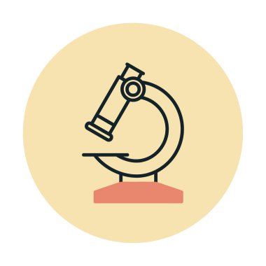 Basit yassı mikroskop vektör çizimi